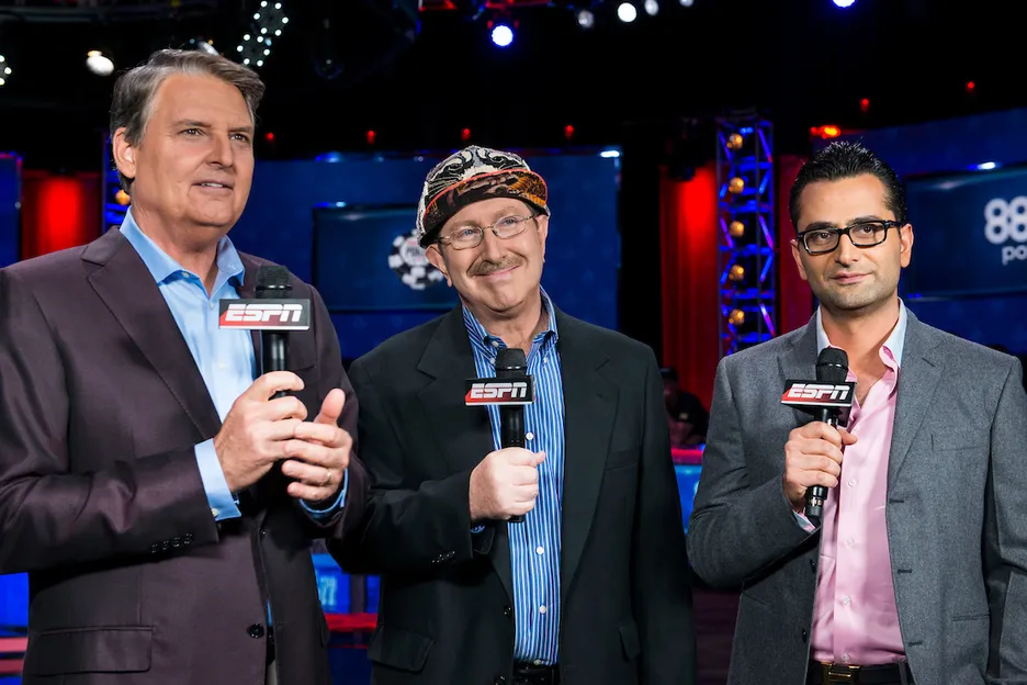 Lon McEachern และ Norman Chad นักบรรยาย WSOP Main Event 2026